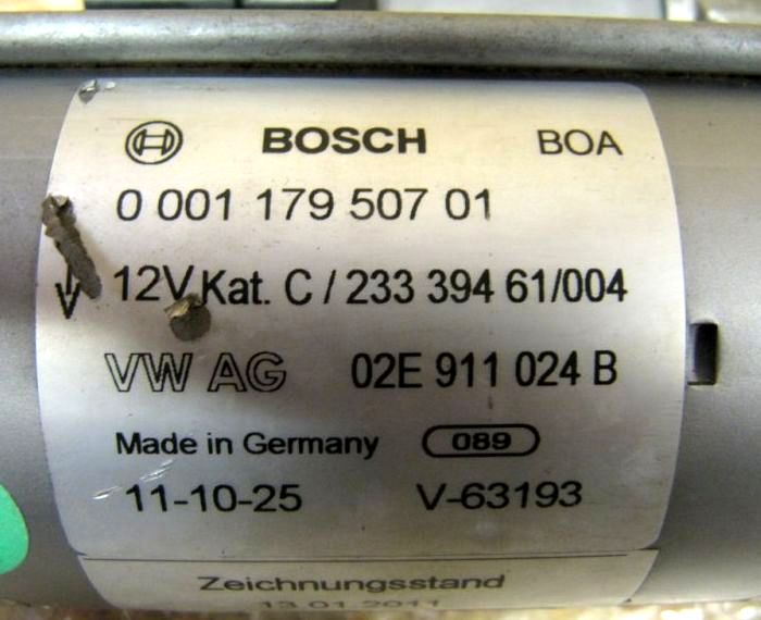  Volkswagen (VW) Bosch 0001179507 :  4